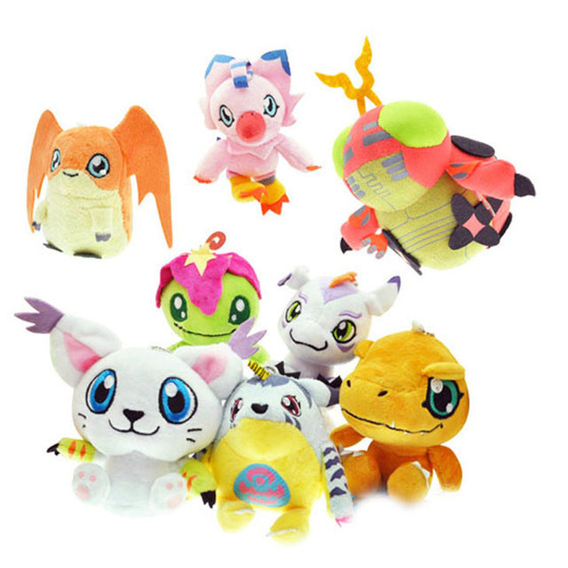 Cute 12CM Digimon Toys Adventure Agumon Patamon Funny Stuffed Gabumon For Kids Dolls mod